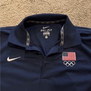 Nike Dark Blue Olympic Polo Shirt